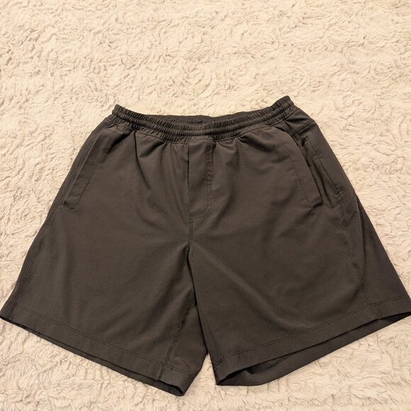 Birddogs Mens XL Long Gym Shorts Lined Athletic Drawstring Boom Black Gym Casua - Picture 1 of 8